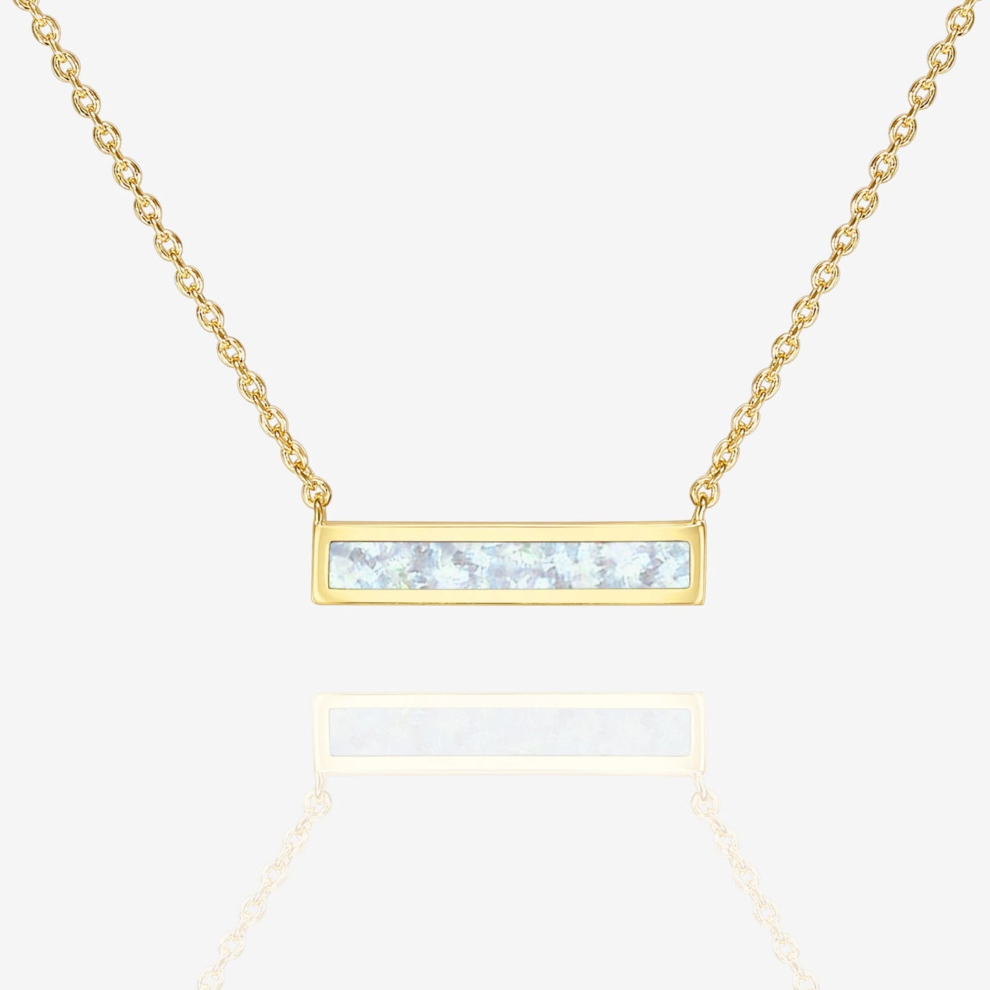 Opal Bar Necklace