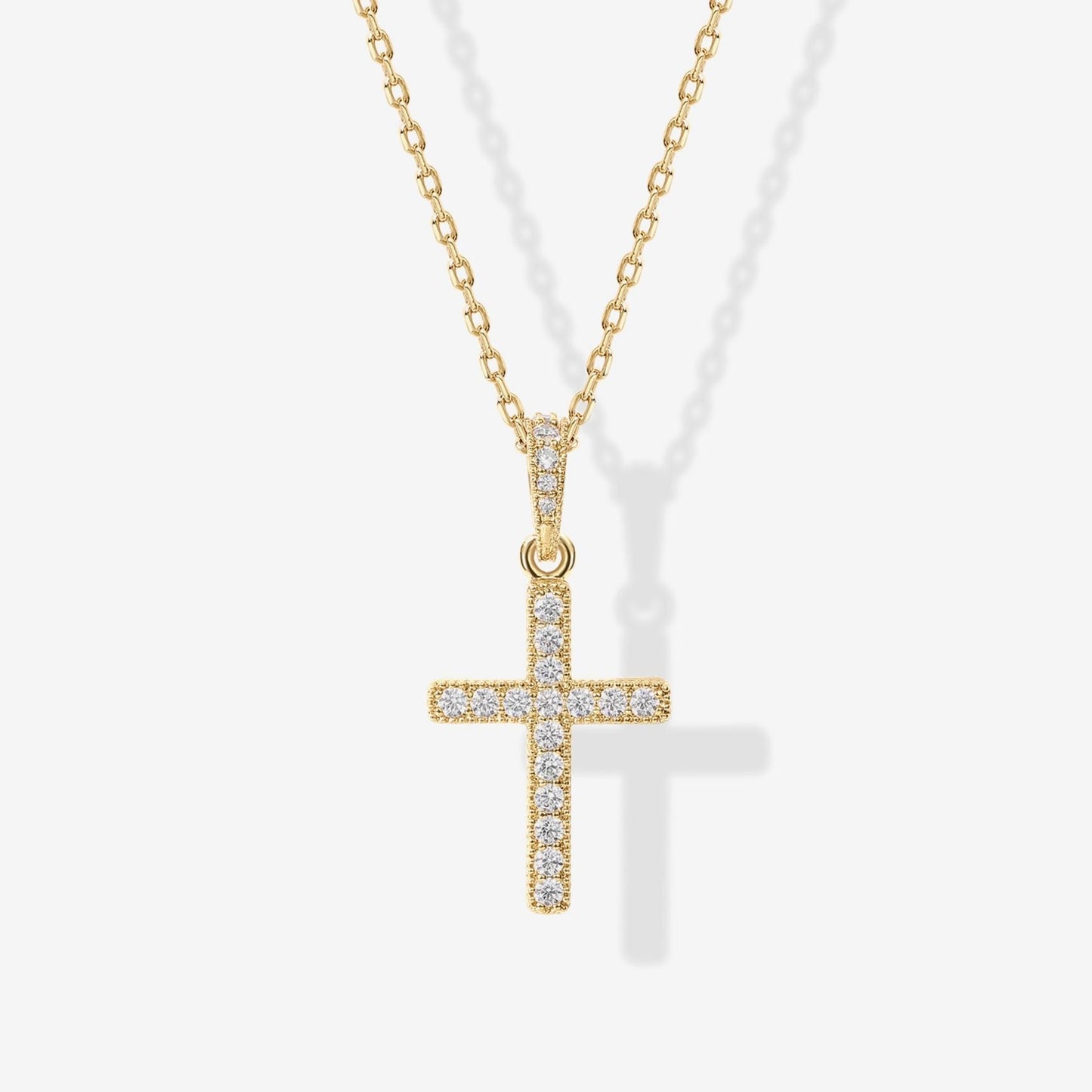 Pavé Cross Necklace