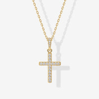 Pavé Cross Necklace