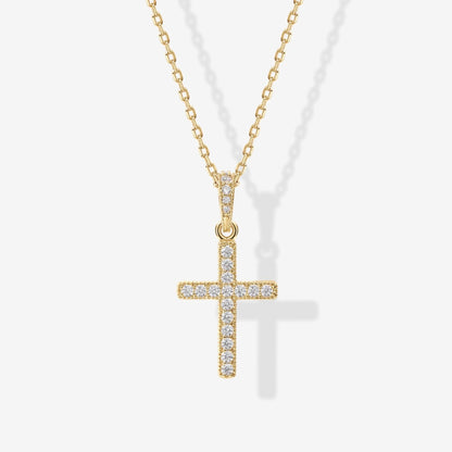 Pavé Cross Necklace