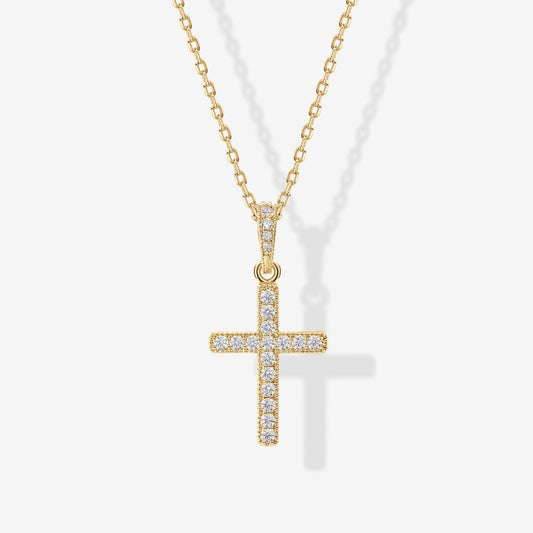 Pavé Cross Necklace