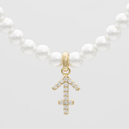 ICY Pearl Zodiac Necklace