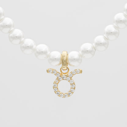 ICY Pearl Zodiac Necklace