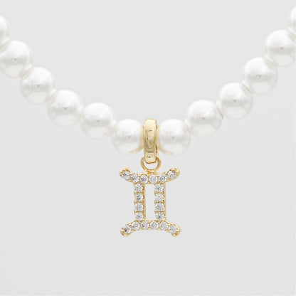 ICY Pearl Zodiac Necklace