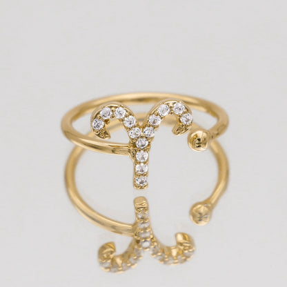 ICY Zodiac Ring