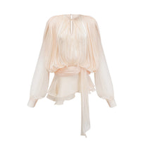 Ariel Pleated Ruffled Midi Dress