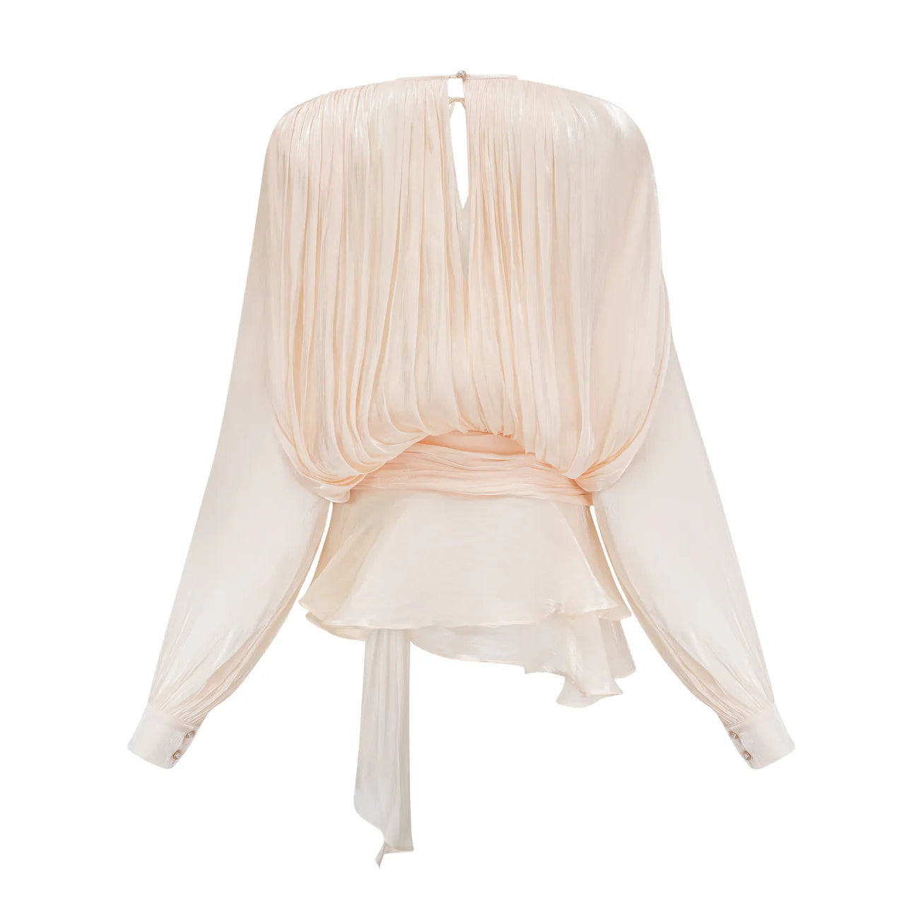 Ariel Pleated Ruffled Midi Dress
