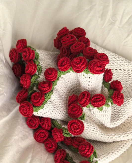 Crochet Flower Bouquet Blanket