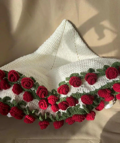Crochet Flower Bouquet Blanket