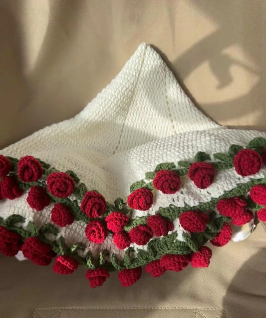 Crochet Flower Bouquet Blanket