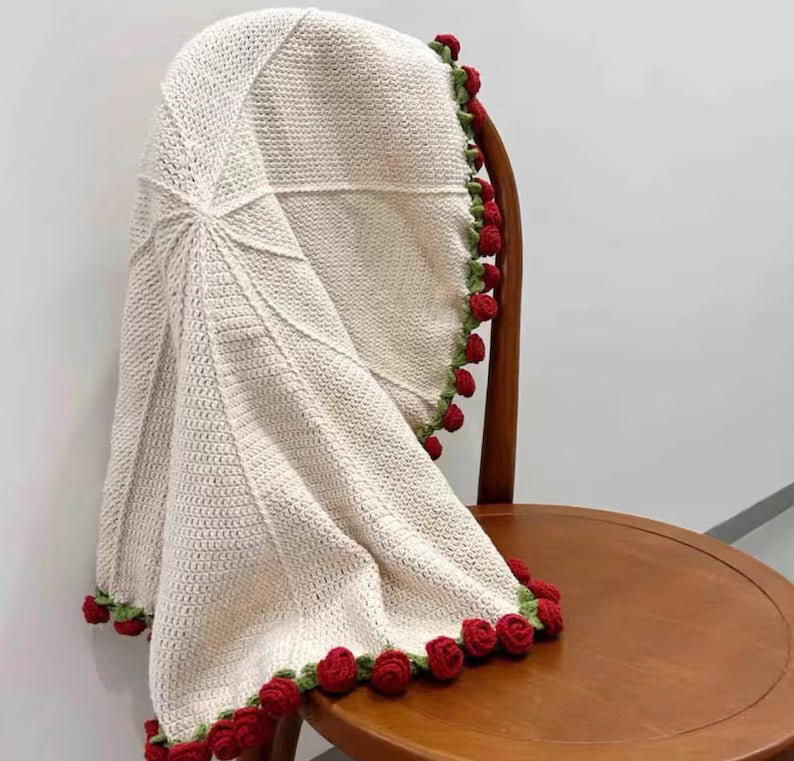 Crochet Flower Bouquet Blanket