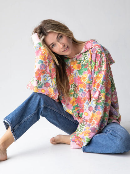 Viral Rainbow Flower Hoodie