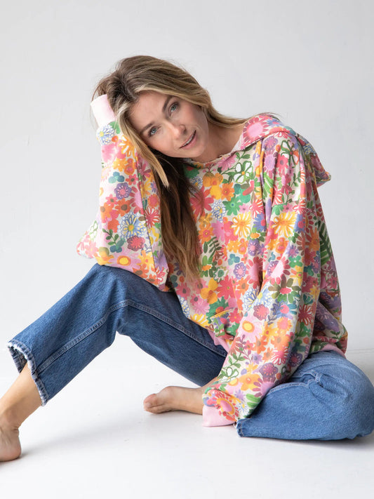 Viral Rainbow Flower Hoodie