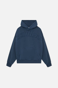 UNISEX RAW BLUE HOODIE