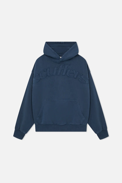 UNISEX RAW BLUE HOODIE
