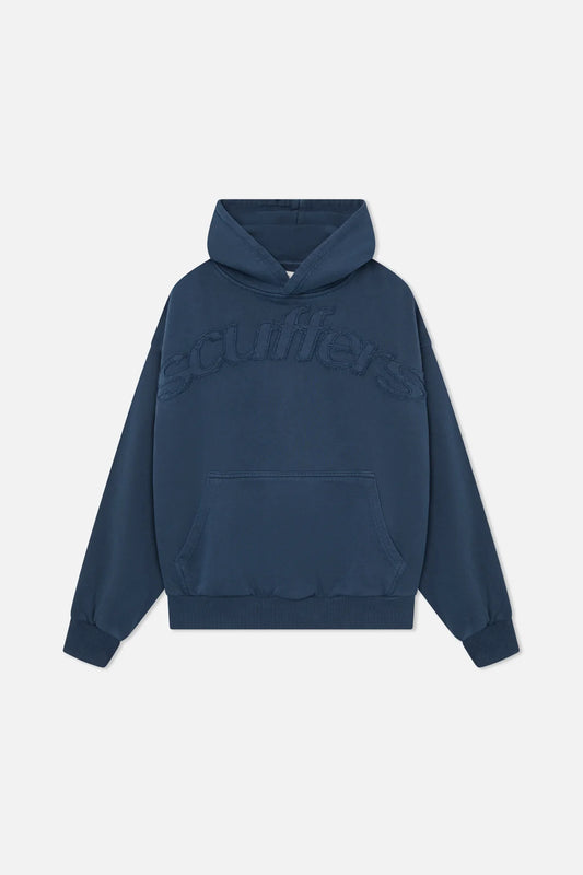 UNISEX RAW BLUE HOODIE