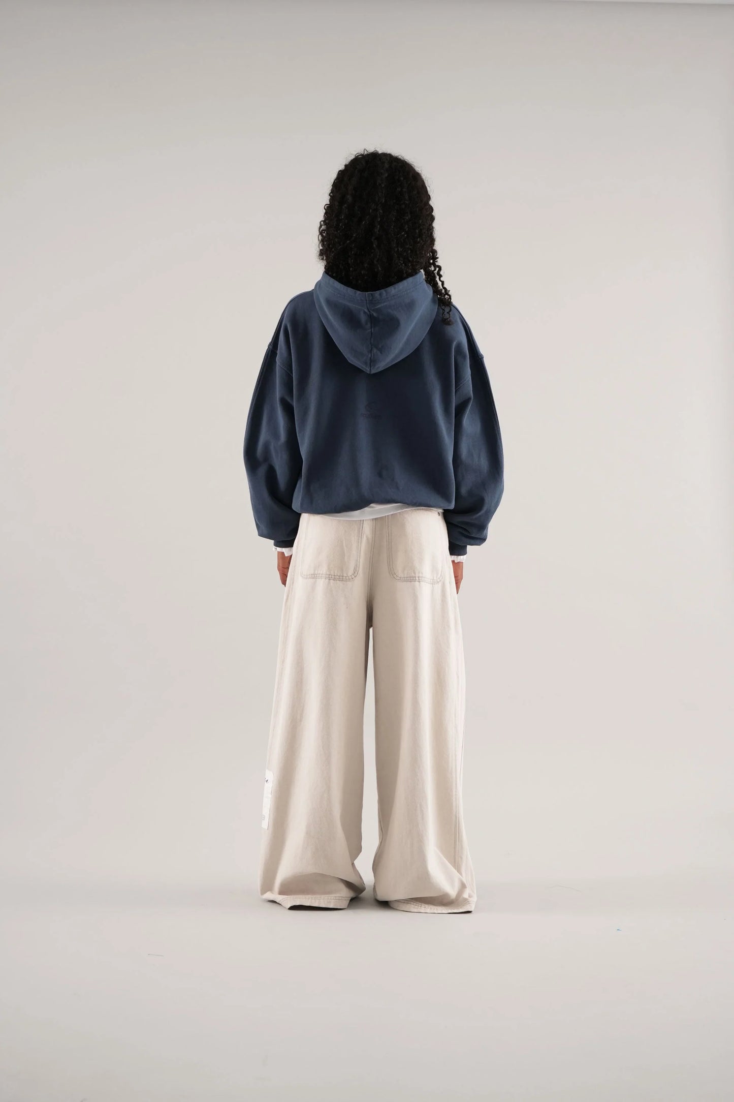 UNISEX RAW BLUE HOODIE