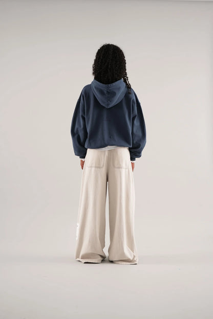 UNISEX RAW BLUE HOODIE