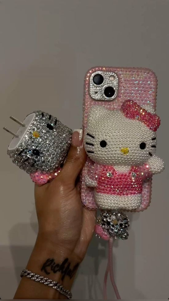Rhinestone Hello Kitty Phone Case