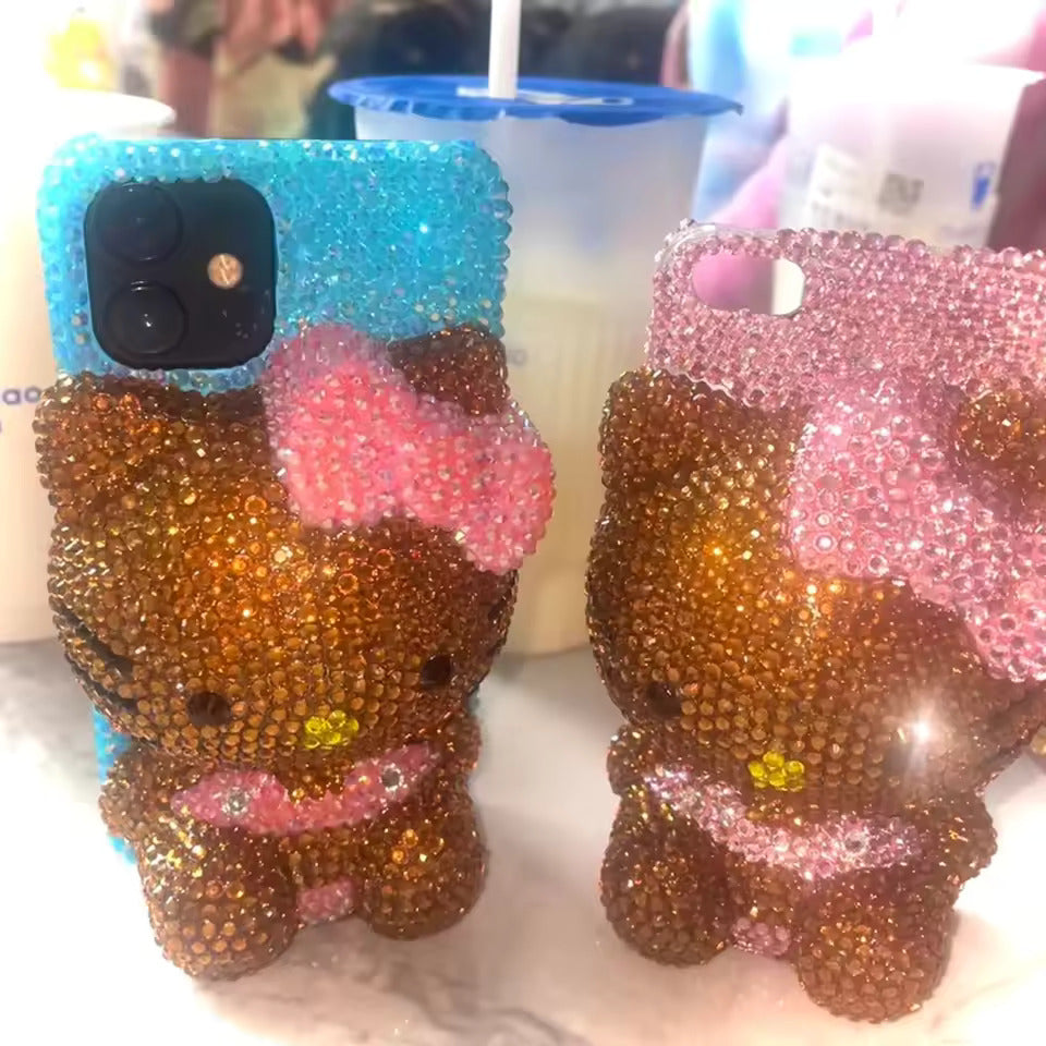 Rhinestone Hello Kitty Phone Case