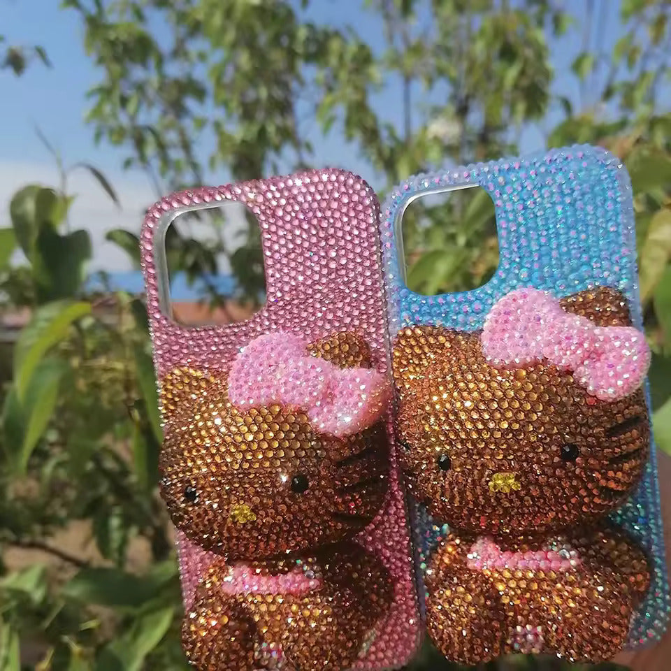 Rhinestone Hello Kitty Phone Case