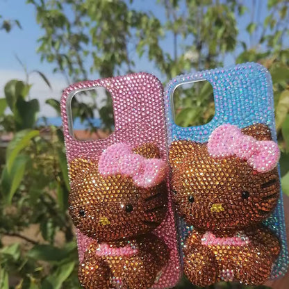 Rhinestone Hello Kitty Phone Case
