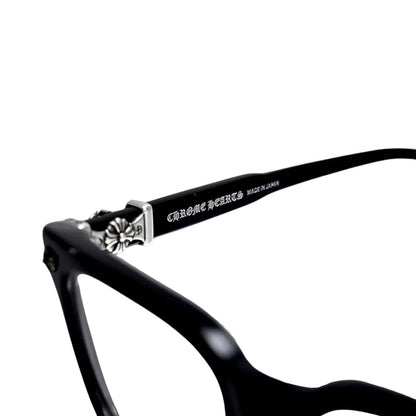 CHROMEHEARTS COX UCKER BLACK GLASSES