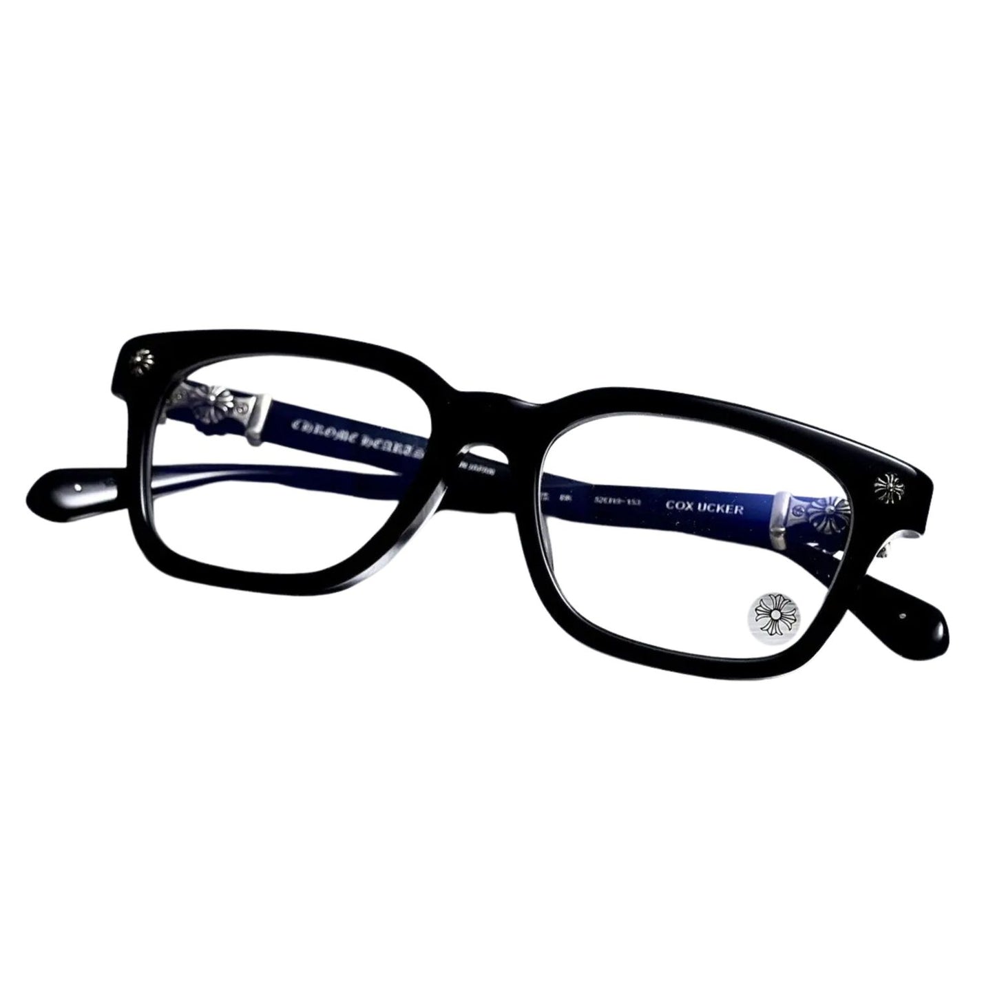 CHROMEHEARTS COX UCKER BLACK GLASSES