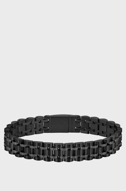 STEEL CUFF WITH MAGNETIC LOGO CLOSURE