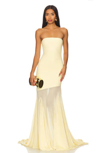 Dahlia Gown in Butter Yellow