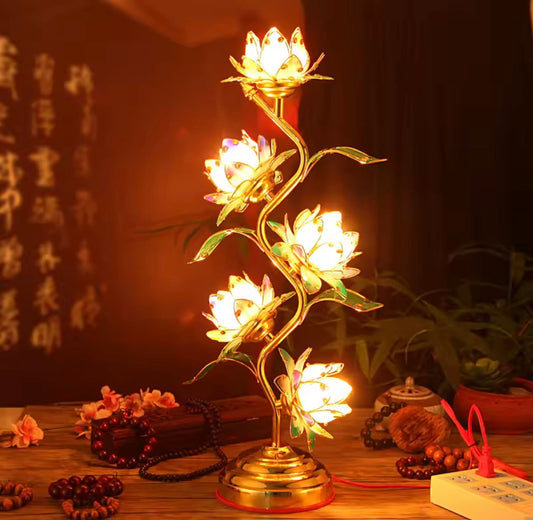 Pink Lotus Floor Lamp