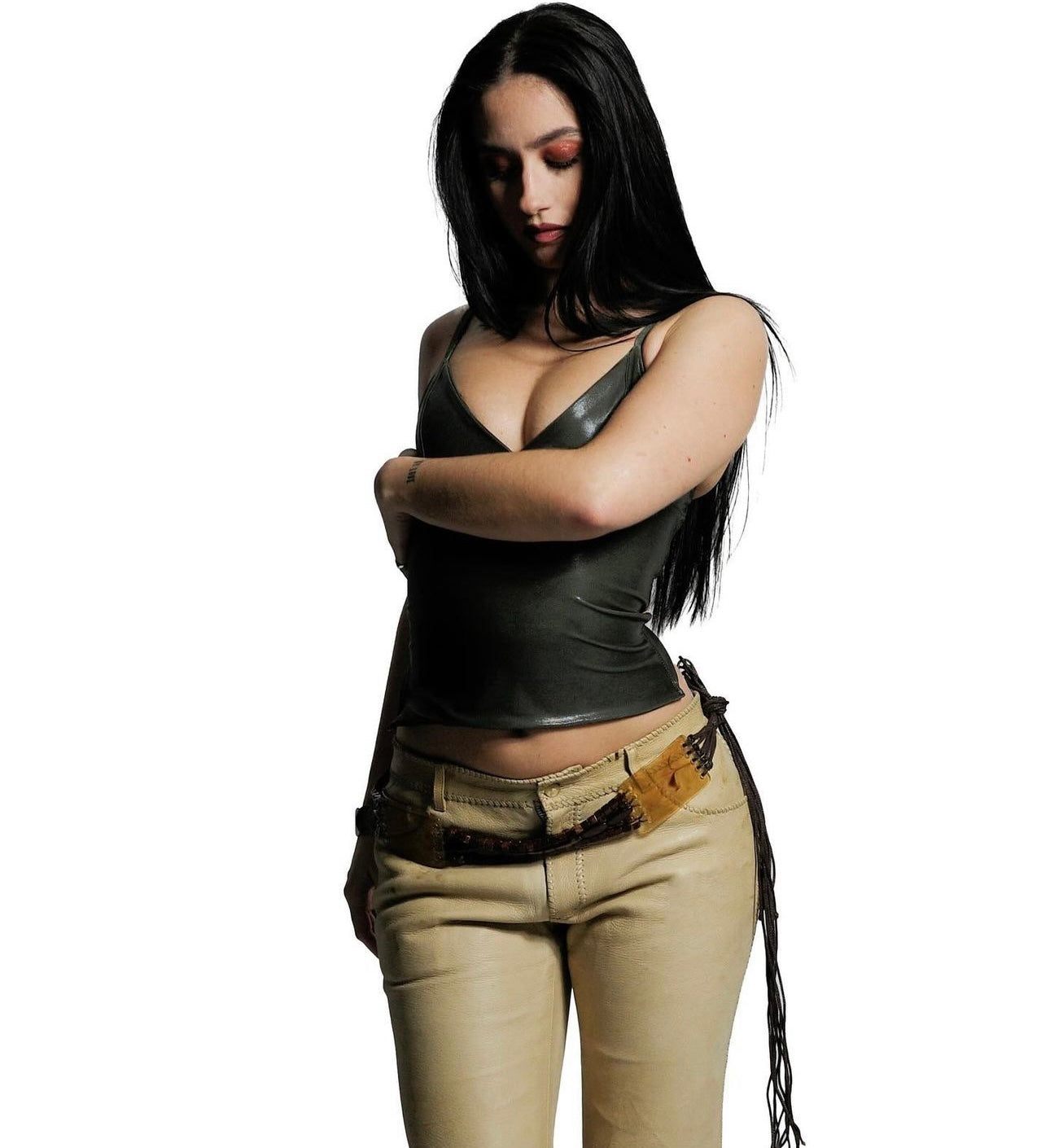 Ava Wet Leather Tank