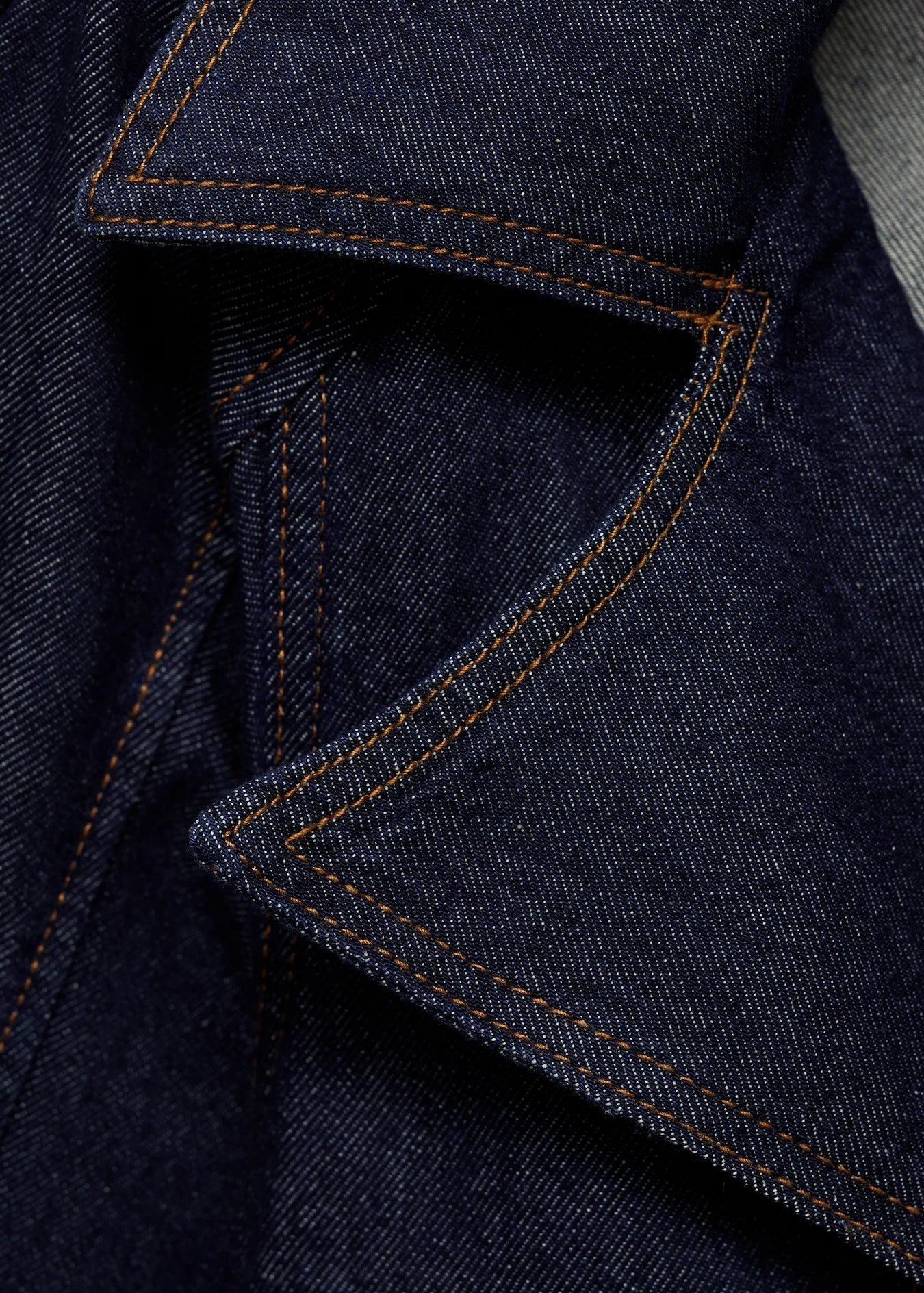 ASHIA SHORT DENIM TRENCH COAT