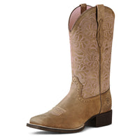 Pink Stitch Round Boot