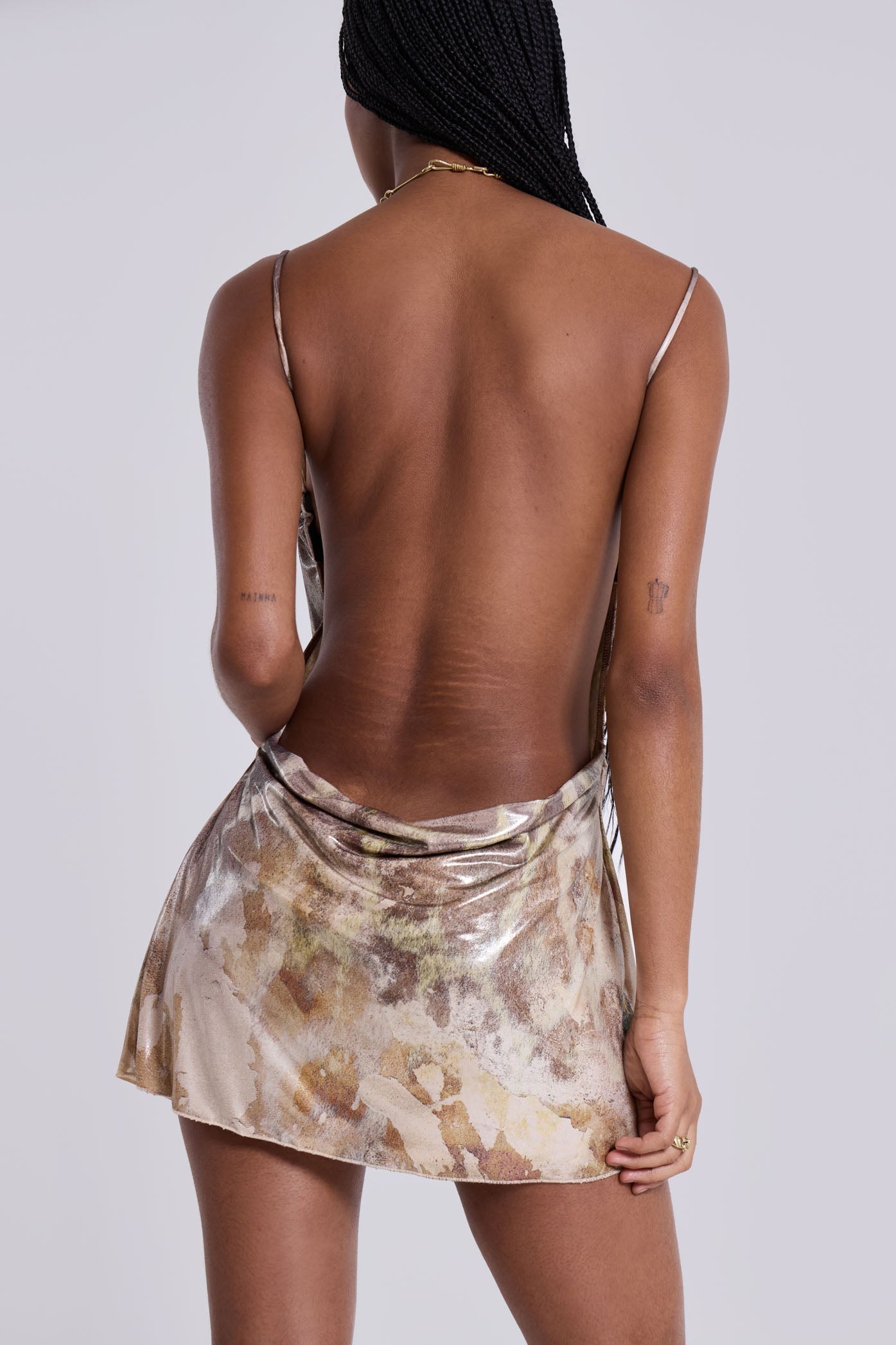 The Leopard Metallic Mirage Mini Dress
