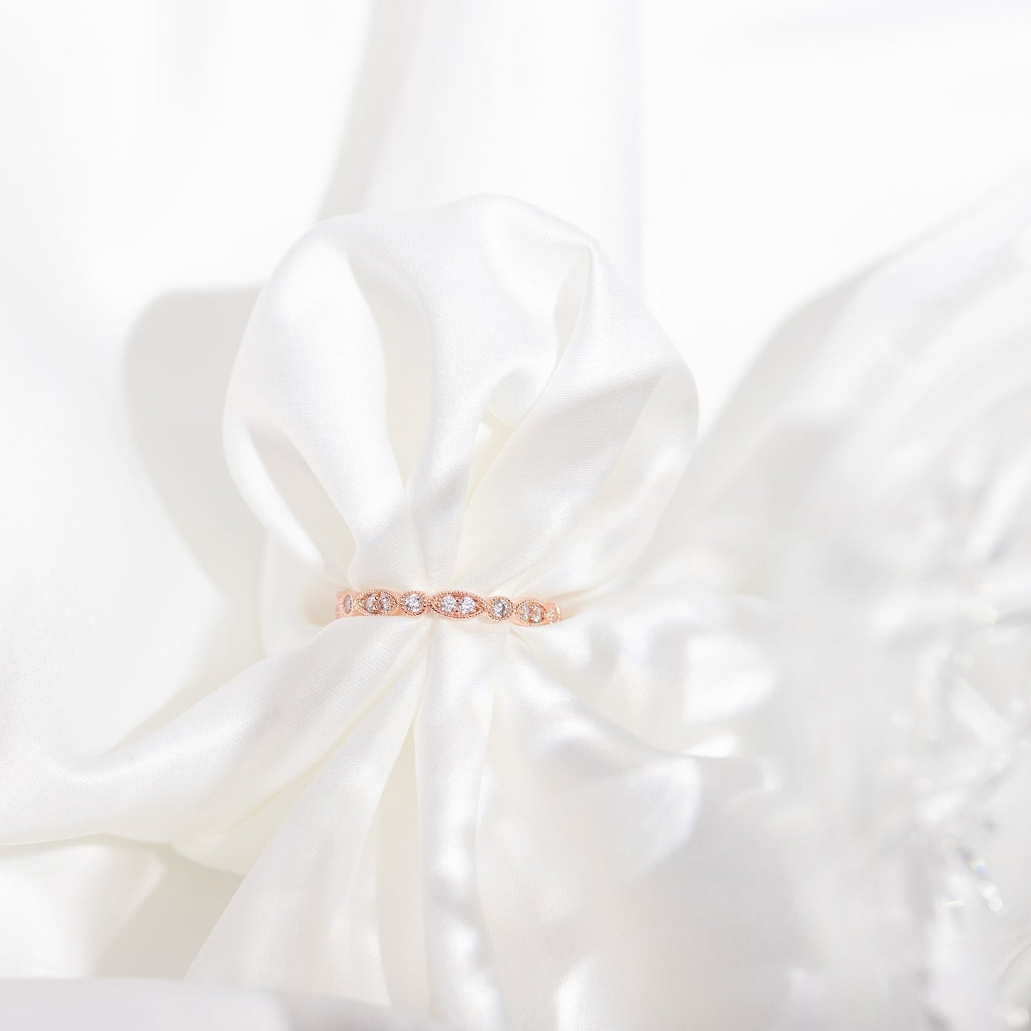 Round Milgrain Eternity Band