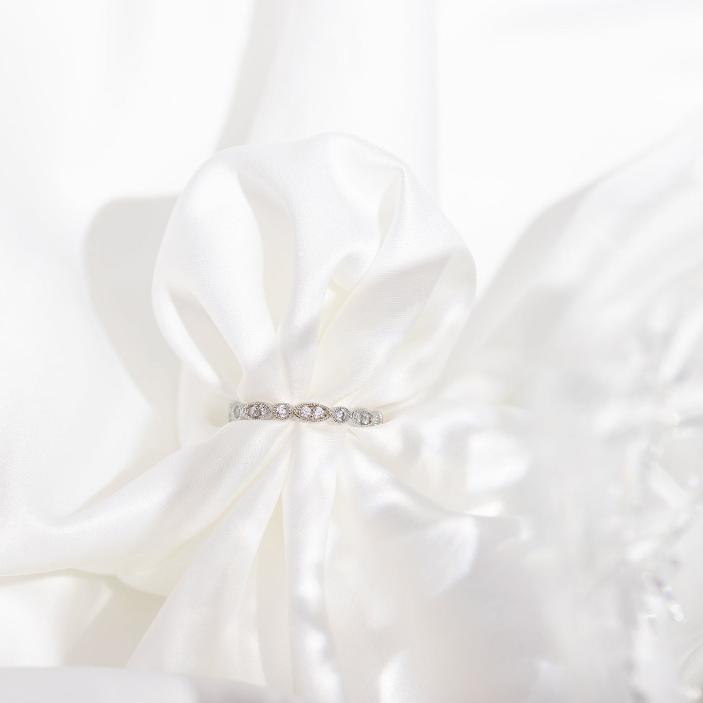 Round Milgrain Eternity Band