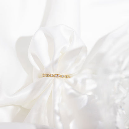 Round Milgrain Eternity Band