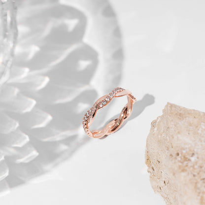 Vermeil Braided Eternity Band