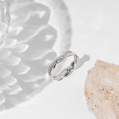 Vermeil Braided Eternity Band