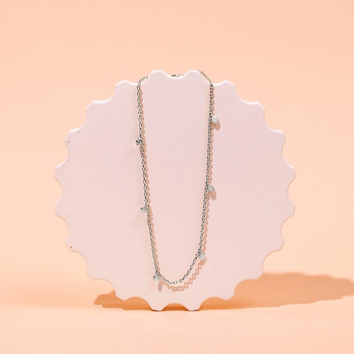 Charm Link Round Gold Anklet