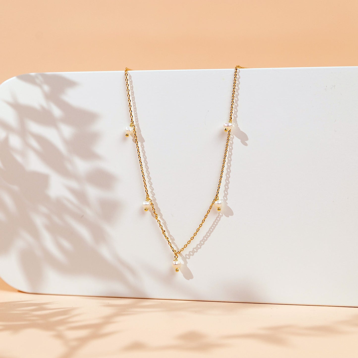 Pearl & Diamond Essence Chain Necklace