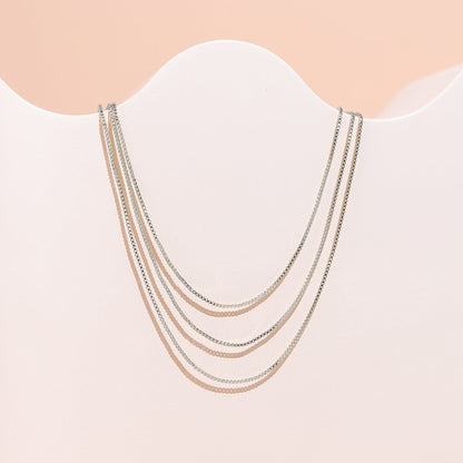 Three Layered Chain Necklace