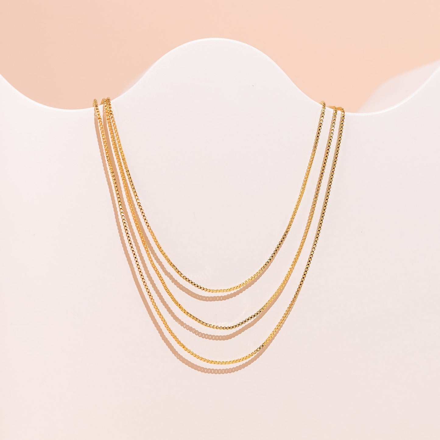 Three Layered Chain Necklace
