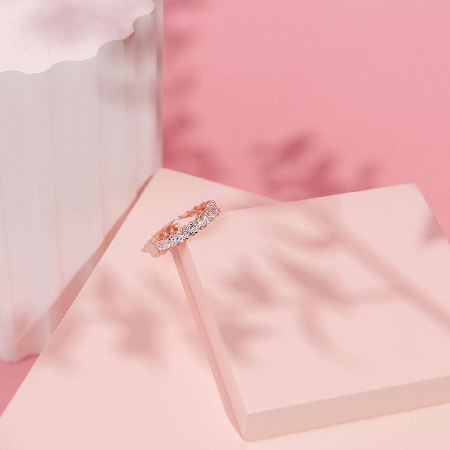 Princess Cut Eternity Band