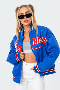 Team Reckless Oversized Baseball Jacket
