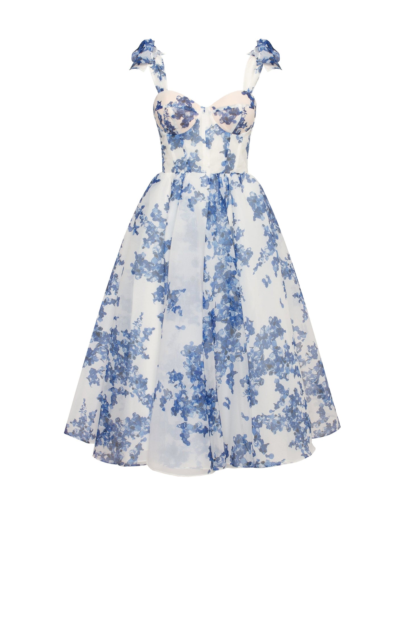 Chantel Charming Blue Hydrangea Dress