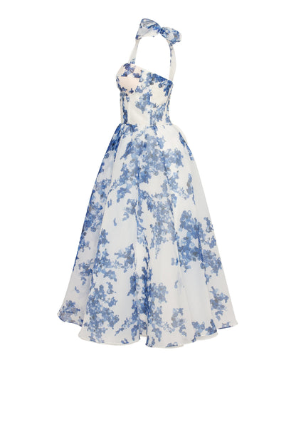 Chantel Charming Blue Hydrangea Dress