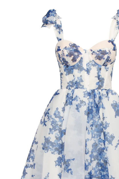 Chantel Charming Blue Hydrangea Dress