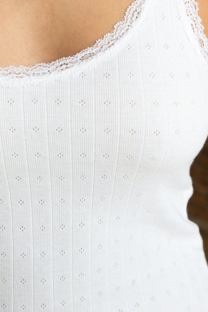 Ronnie Eyelet Lace Tank